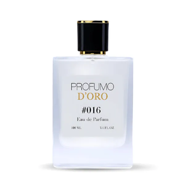 Profumo D’oro #016 – markanter Herrenflakon, Hauptansicht des würzig-explosiven Eau de Parfum